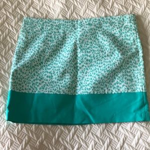 Micheal Kors mint leopard mini skirt